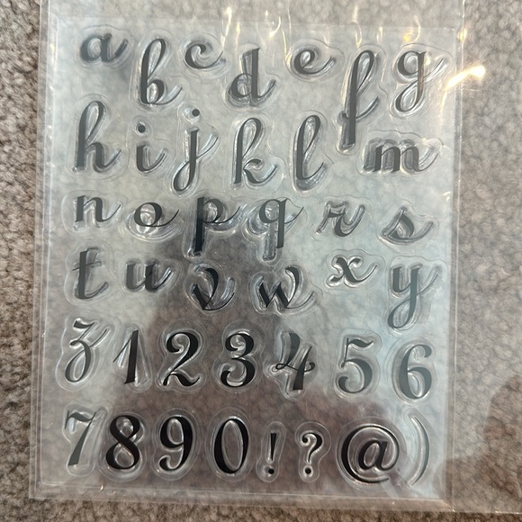 Alphabet clear stamps. - Picture 4 of 4